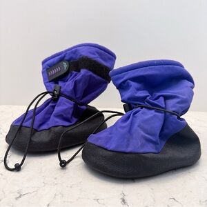 Molehill Mt Equipment Blue Toddler Booties Soft Sole Stonz Style